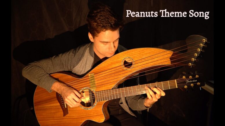Amazing Harp Guitar Cover Of “linus And Lucy” The Peanuts Theme